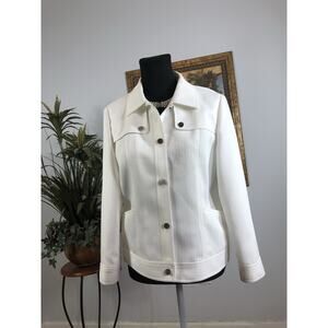 Lancy From 25 Womens Jacket Size SM Button Up Military Style Clueless Preppy